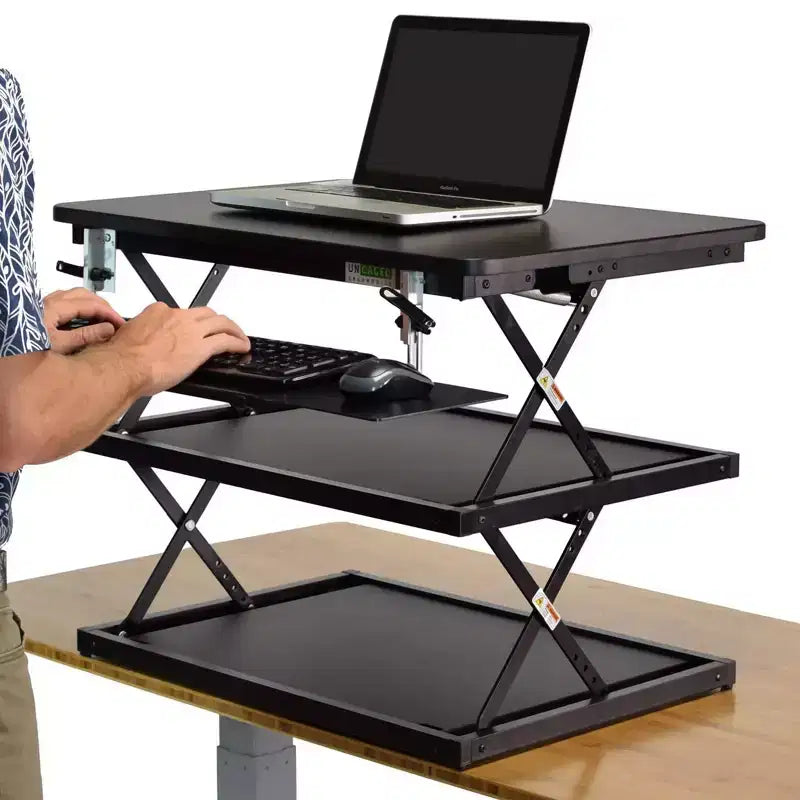 Tall Adjustable Standing Desk Riser – 4.5–21.5" Height Range, 30 lb Capacity