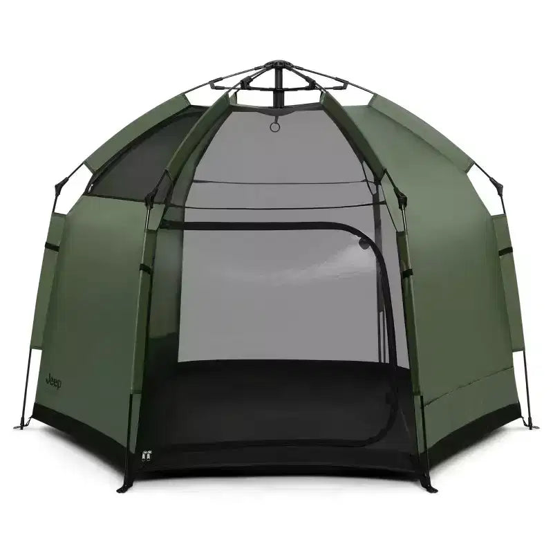 Parc de jeu de voyage pop-up hexagonal intérieur/extérieur – Vert olive