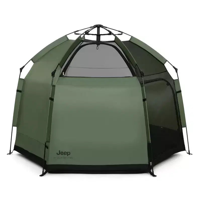 Parc de jeu de voyage pop-up hexagonal intérieur/extérieur – Vert olive