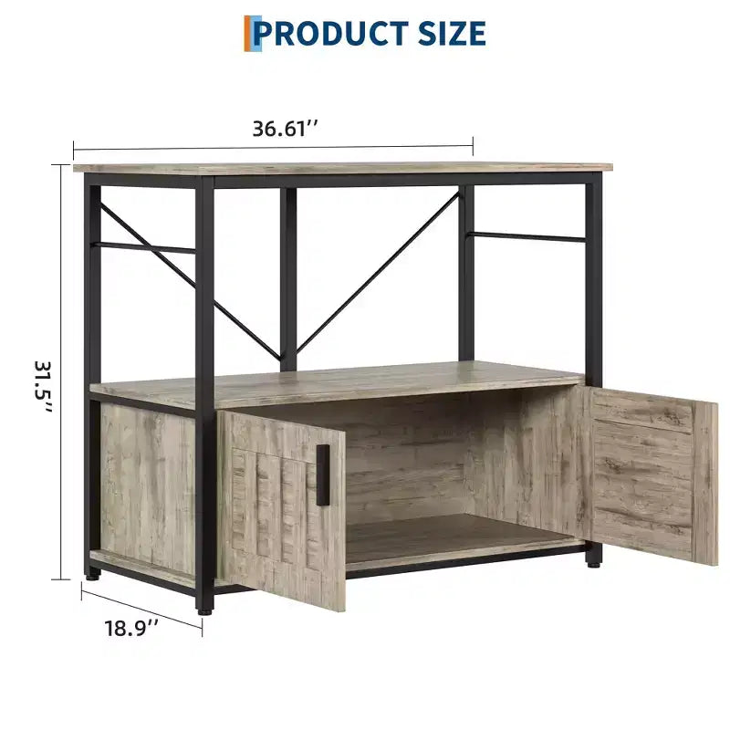 40–50 Gallon Aquarium Stand with Storage Cabinet – 660 lb Capacity, 2-Tier Design