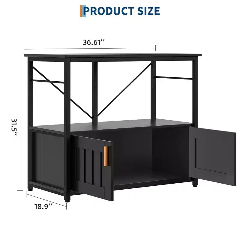 40–50 Gallon Aquarium Stand with Storage Cabinet – 660 lb Capacity, 2-Tier Design