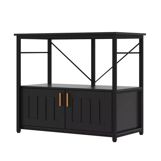 COZONY 40-50 Gallon Aquarium Stand with Storage Cabinet, 660 lb Heavy Duty Metal Fish Tank Stand with 2 Tier Design for Home or Office