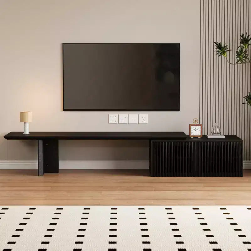 JVNOXK 78 to 110-inch Retracted Extendable TV Stand, Console Media Cabinet with Storage,for Up to 55+Inch,for Living Room
