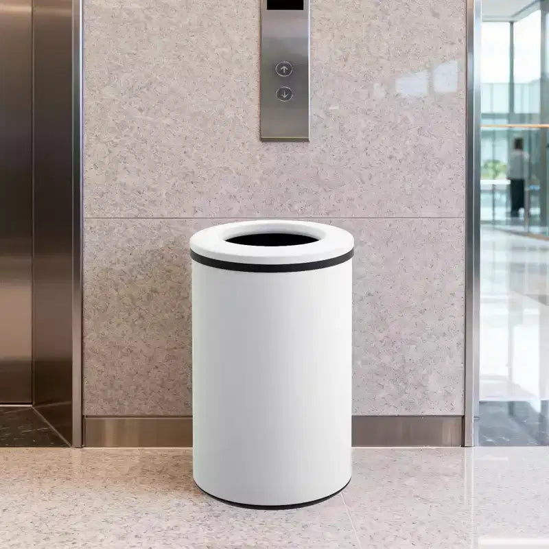 Commercial-Grade Open Top Trash Can, 10.6 Gallon Fingerprint-Proof Stainless Steel Garbage Can with Removable Inner Bucket for Kitchen, Restaurant