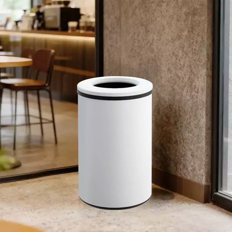 Commercial-Grade Open Top Trash Can, 10.6 Gallon Fingerprint-Proof Stainless Steel Garbage Can with Removable Inner Bucket for Kitchen, Restaurant