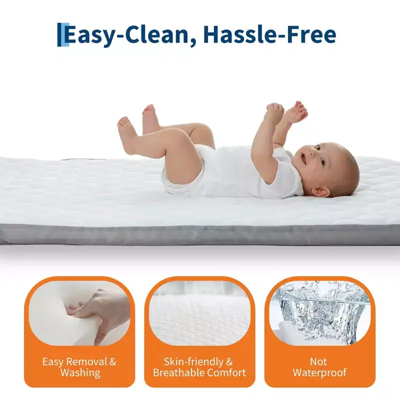 Portable 3-in-1 Baby Bassinet Bedside Sleeper with Wheels, 6-Height Adjustable Infant Travel Crib with Mosquito Net, Mesh Sides & Storage Basket