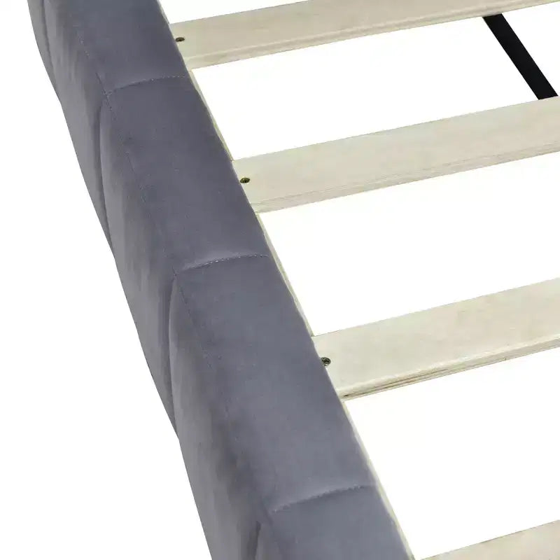 Platform Bed Frame with Adjustable Lumbar Support – 14" Height, Under-Bed Storage