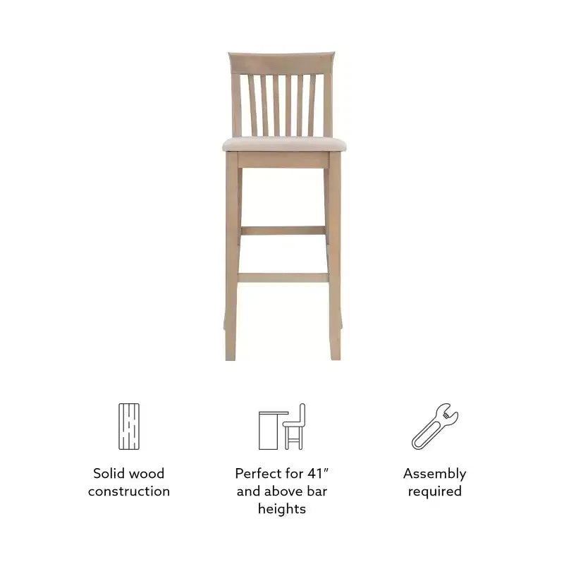 Tabouret de bar en bois