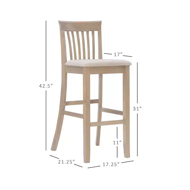Tabouret de bar en bois