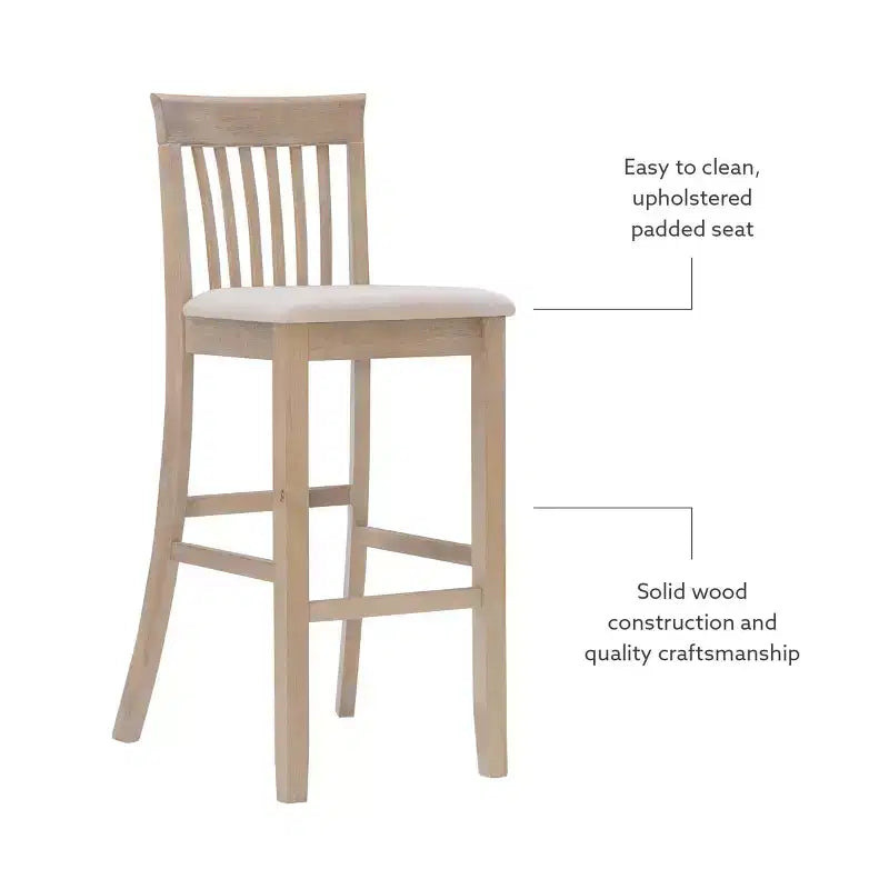 Tabouret de bar en bois