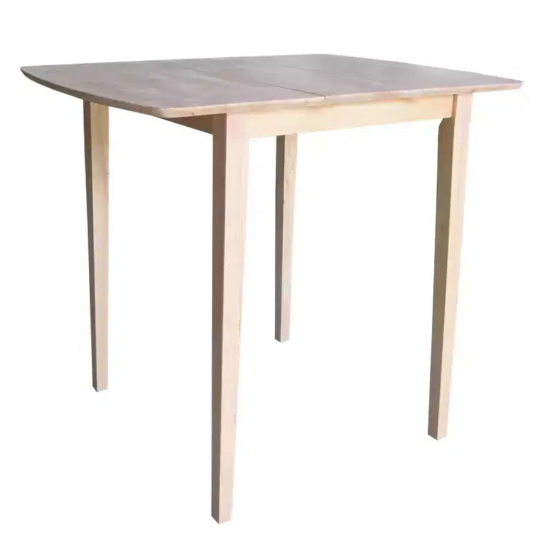 42" Bar Height Extendable Dining Table with Butterfly Leaf, Shaker Legs - International Concepts
