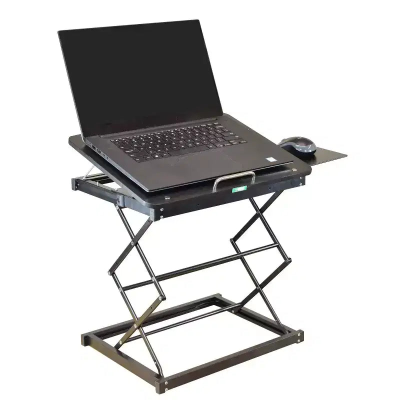 Portable Laptop Stand & Standing Desk Converter – Adjustable Height, No Assembly