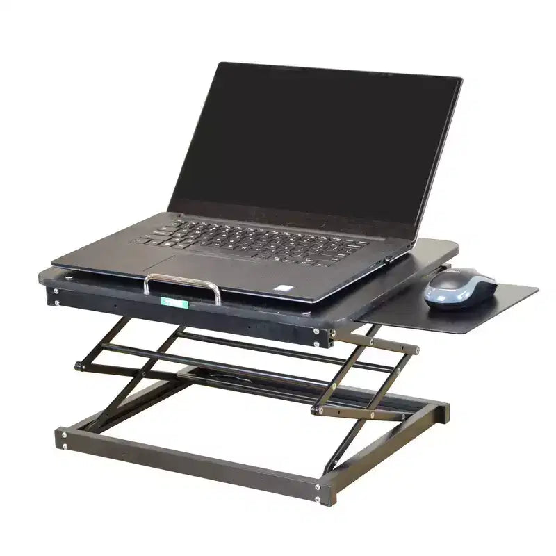 Portable Laptop Stand & Standing Desk Converter – Adjustable Height, No Assembly