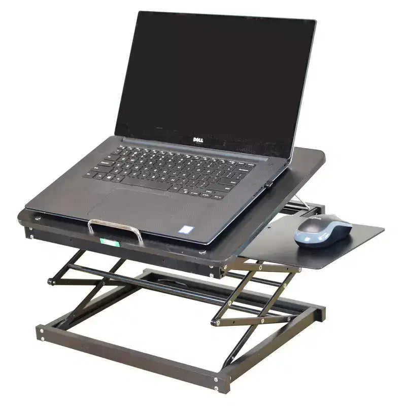 Portable Laptop Stand & Standing Desk Converter – Adjustable Height, No Assembly