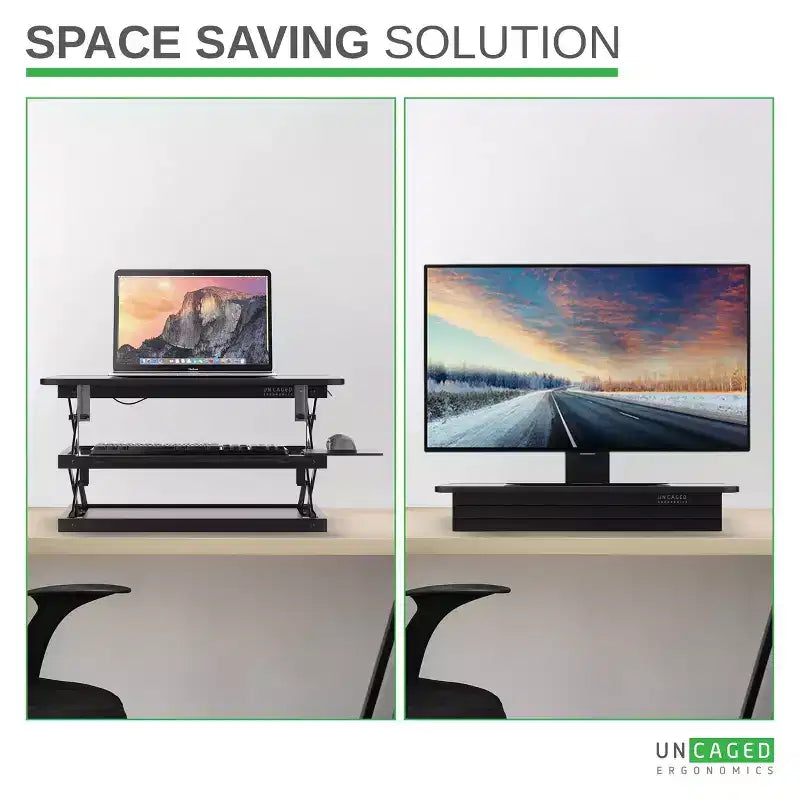 Tall Adjustable Standing Desk Riser – 4.5–21.5" Height Range, 30 lb Capacity