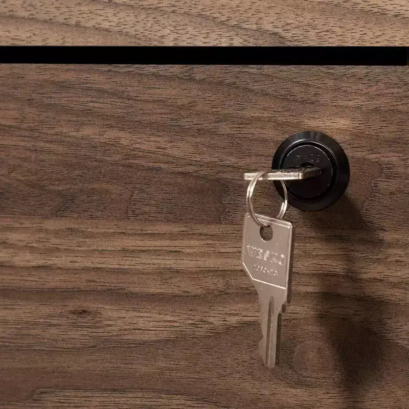 Lit plateforme simple avec 3 tiroirs – Brun/Chêne vieilli, Panneau de particules, Capacité de 250 lb