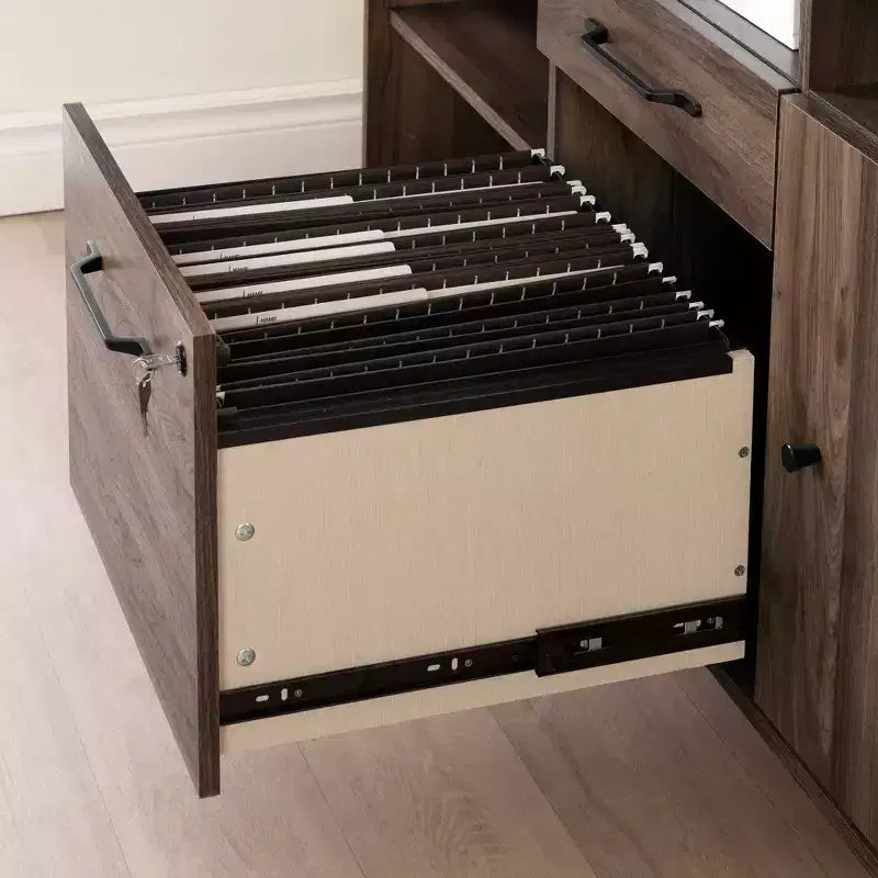 Lit plateforme simple avec 3 tiroirs – Brun/Chêne vieilli, Panneau de particules, Capacité de 250 lb