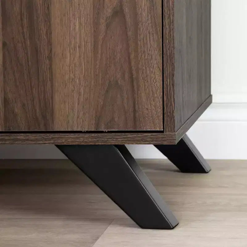 Lit plateforme simple avec 3 tiroirs – Brun/Chêne vieilli, Panneau de particules, Capacité de 250 lb