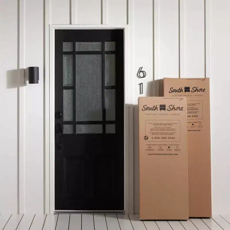 Lit plateforme simple avec 3 tiroirs – Brun/Chêne vieilli, Panneau de particules, Capacité de 250 lb