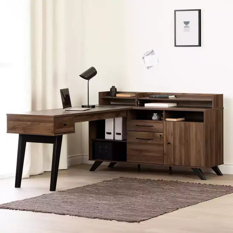Lit plateforme simple avec 3 tiroirs – Brun/Chêne vieilli, Panneau de particules, Capacité de 250 lb