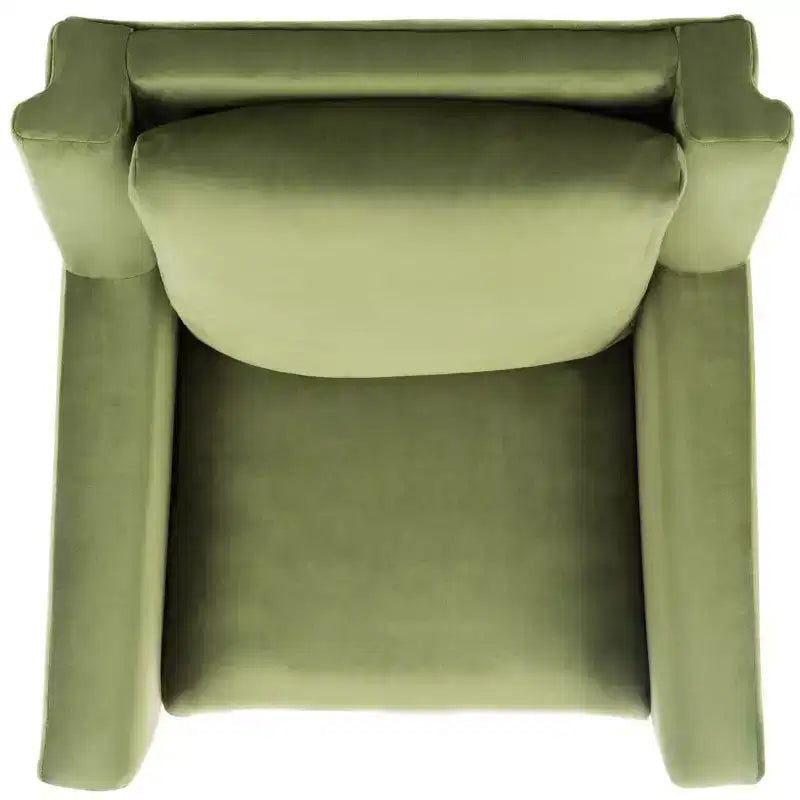 Astrid Mid-Century Arm Chair – Navy Velvet, Wood & Metal Frame, 275 lb Capacity