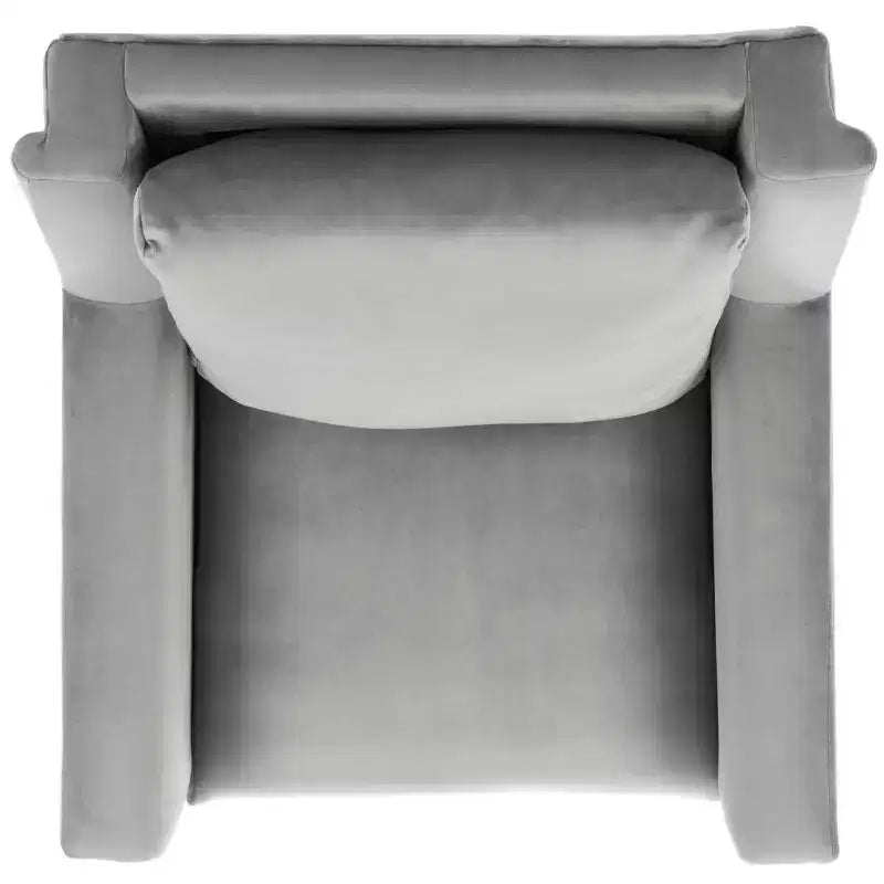Astrid Mid-Century Arm Chair – Navy Velvet, Wood & Metal Frame, 275 lb Capacity