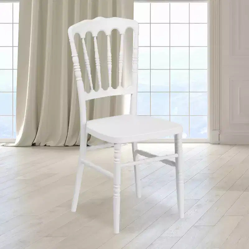 Resin Stacking Napoleon Chair – 800 lb Capacity, Indoor/Outdoor, Lightweight