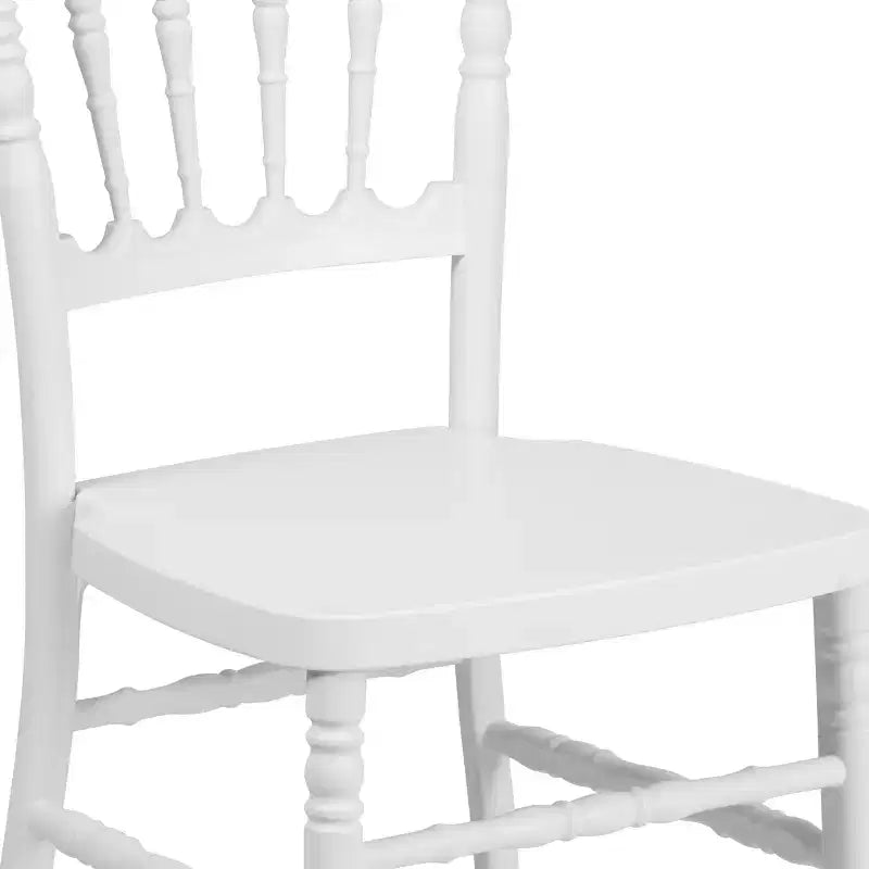 Resin Stacking Napoleon Chair – 800 lb Capacity, Indoor/Outdoor, Lightweight