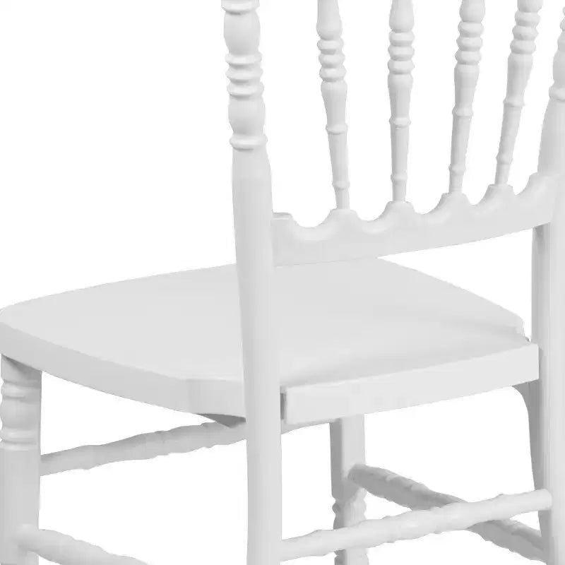 Resin Stacking Napoleon Chair – 800 lb Capacity, Indoor/Outdoor, Lightweight