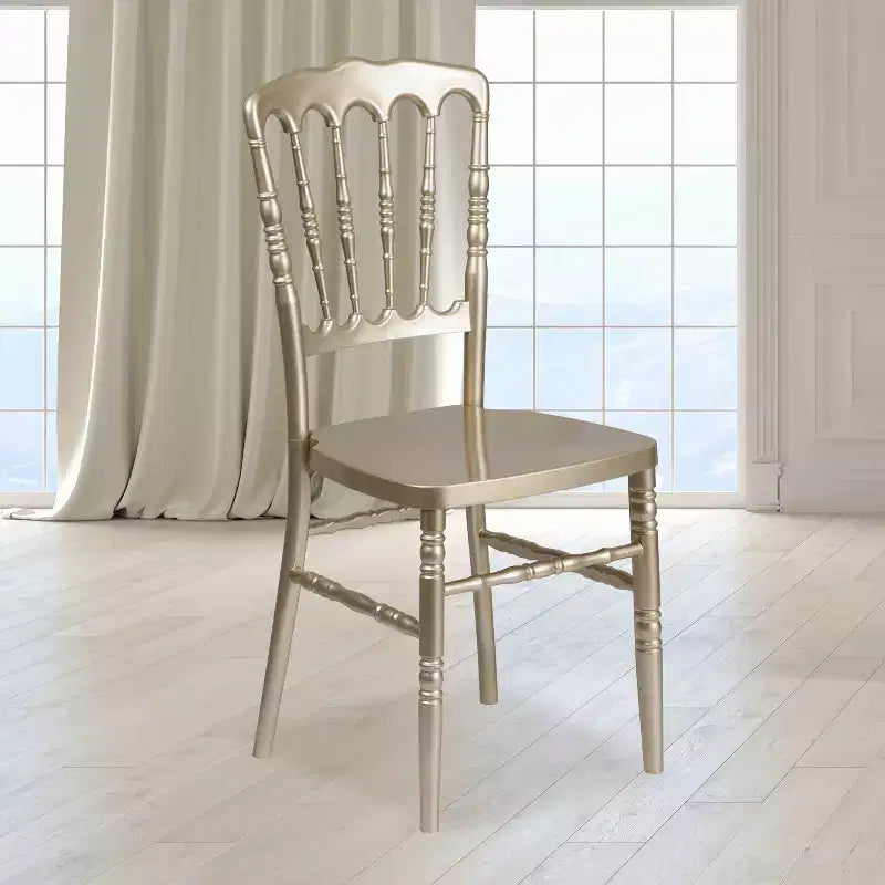 Resin Stacking Napoleon Chair – 800 lb Capacity, Indoor/Outdoor, Lightweight