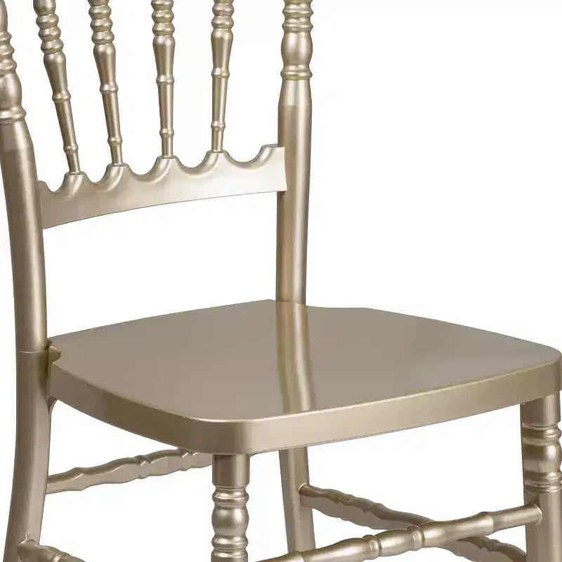 Resin Stacking Napoleon Chair – 800 lb Capacity, Indoor/Outdoor, Lightweight