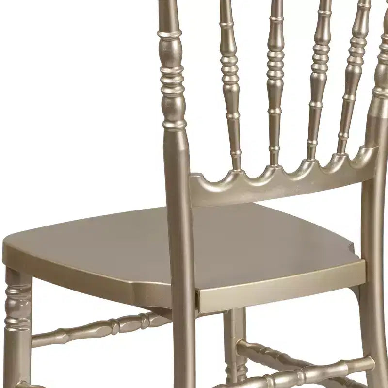 Resin Stacking Napoleon Chair – 800 lb Capacity, Indoor/Outdoor, Lightweight