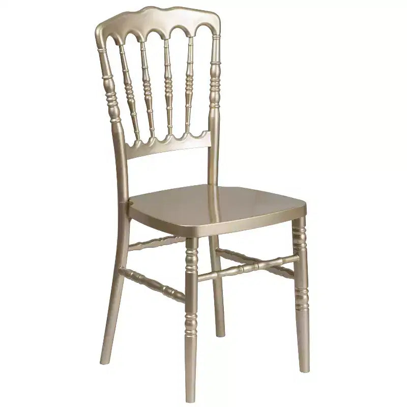 Resin Stacking Napoleon Chair – 800 lb Capacity, Indoor/Outdoor, Lightweight