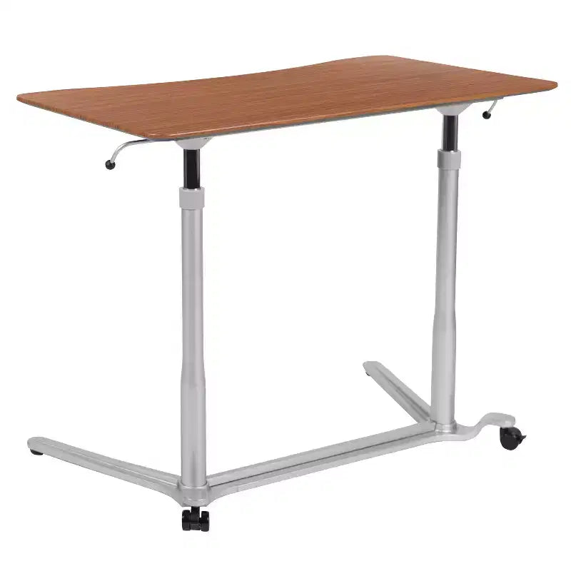 Emma and Oliver Sit-Down, Stand-Up Ergonomic Computer Desk - Standing Desk