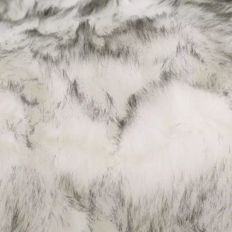 52" Modern Glam Short Faux Fur Bean Bag Chair – Indoor Lounge Seating