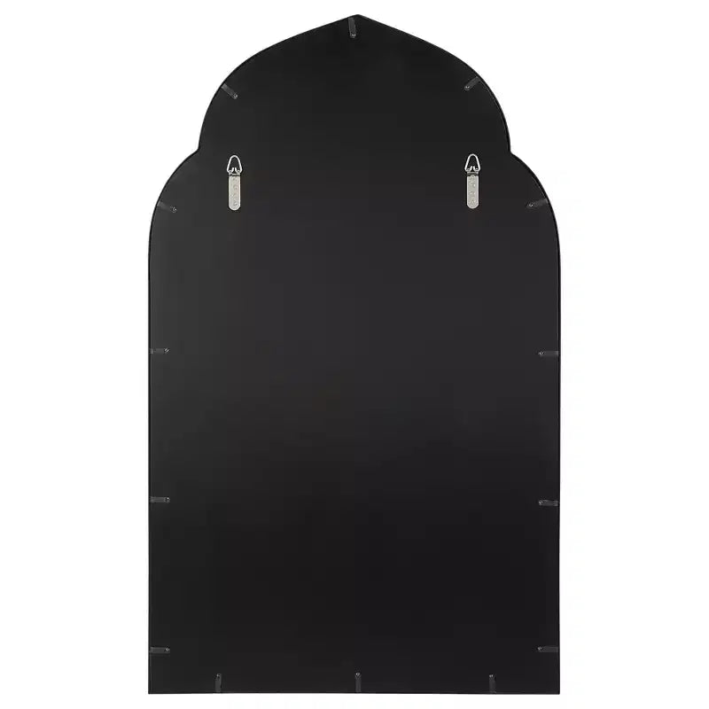 Miroir mural décoratif Arch Vanity – Cadre en fer forgé noir mat, 61 cm de large