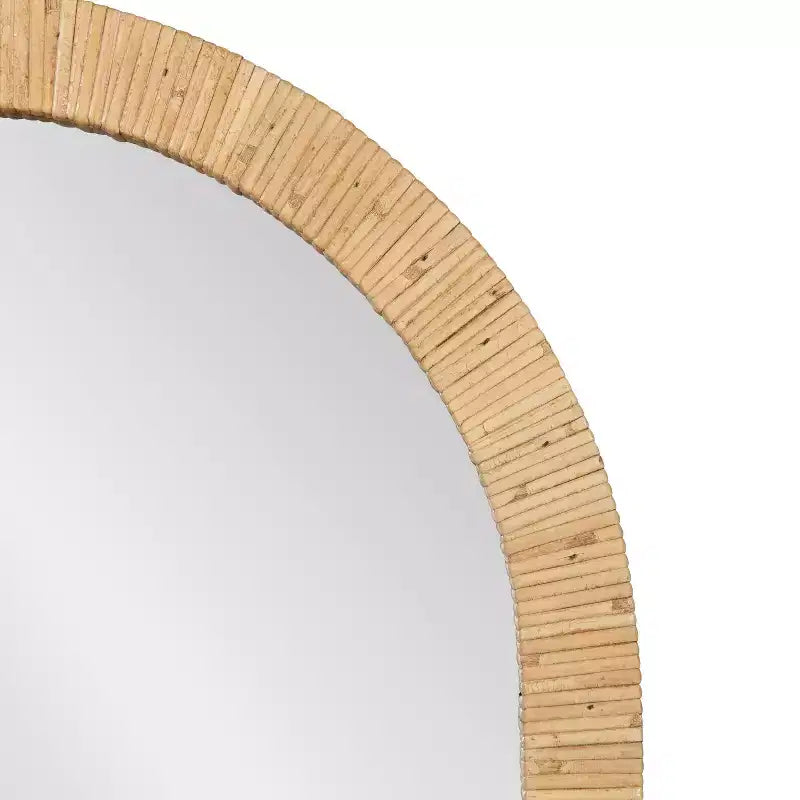 Miroir Mural Cadre Arc 20x30 Naturel