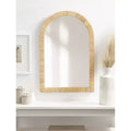 Miroir Mural Cadre Arc 20x30 Naturel