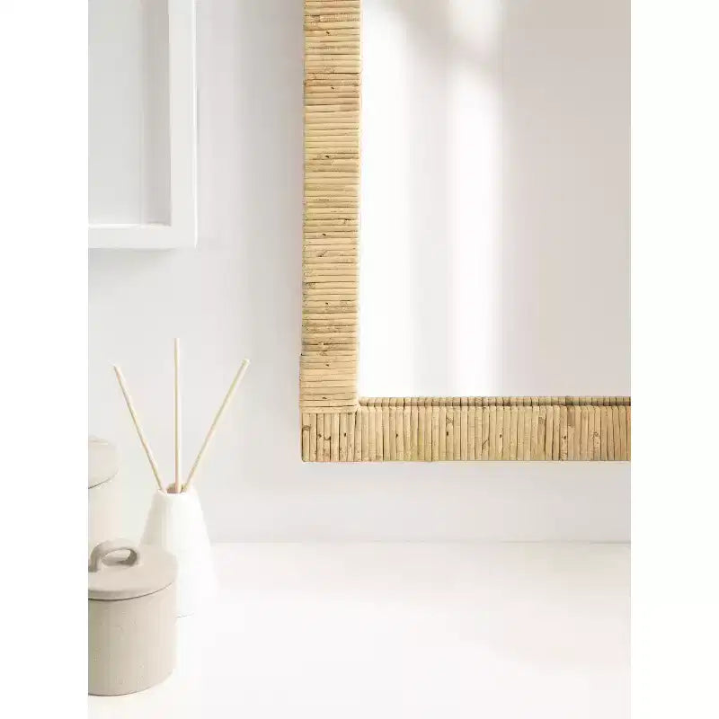 Miroir Mural Cadre Arc 20x30 Naturel
