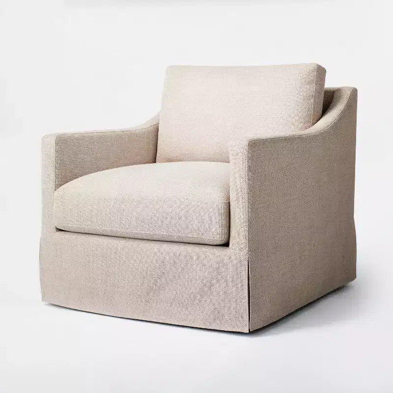 Fauteuil pivotant rembourré