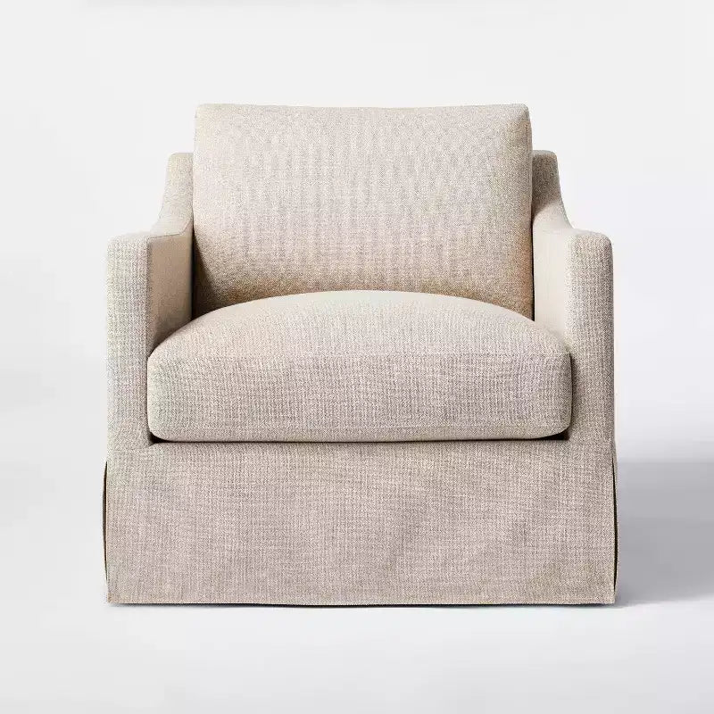 Fauteuil pivotant rembourré