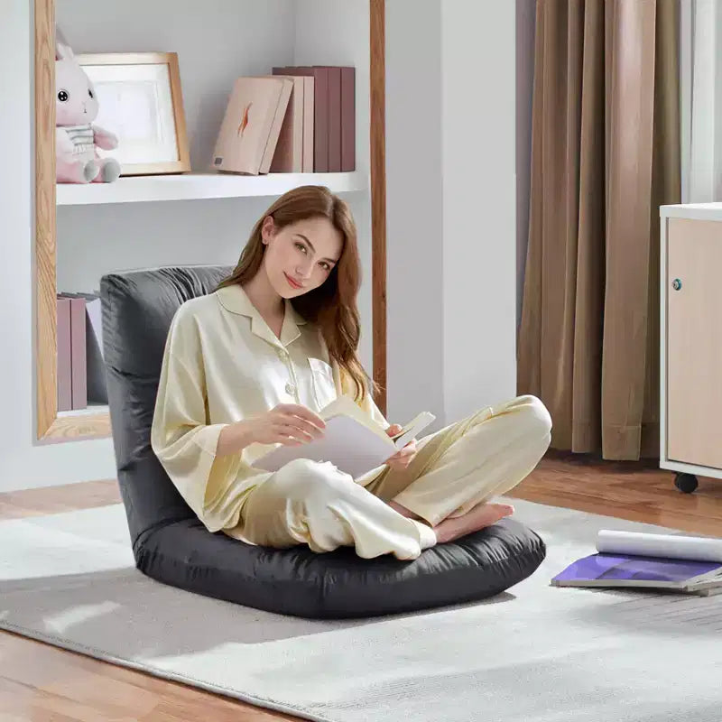 Fauteuil de sol pliant avec dossier – 14 positions, capacité de 90 kg