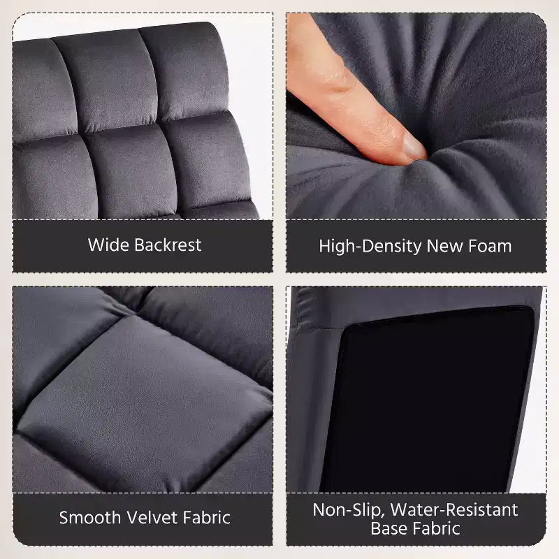 Fauteuil de sol pliant avec dossier – 14 positions, capacité de 90 kg