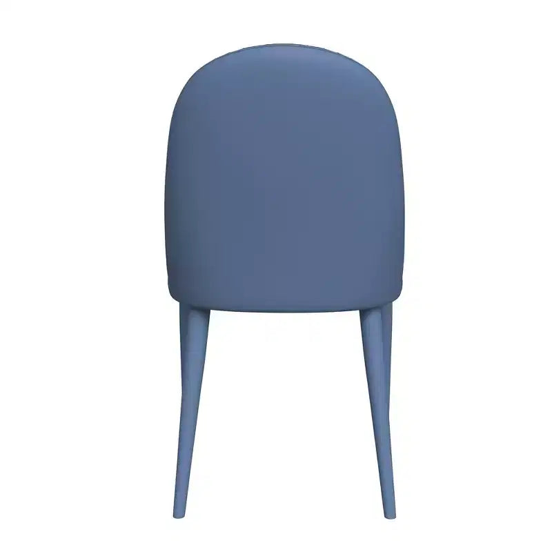 Chaise de salle à manger moderne sans accoudoirs – Similicuir rembourré avec piètement en métal