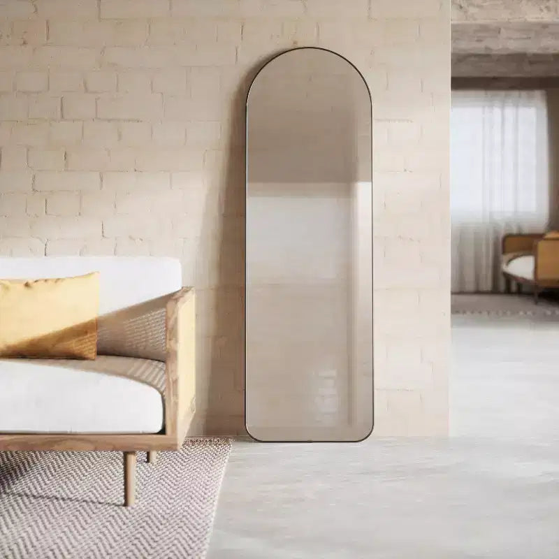 Miroir décoratif mural arqué 20" x 62"
