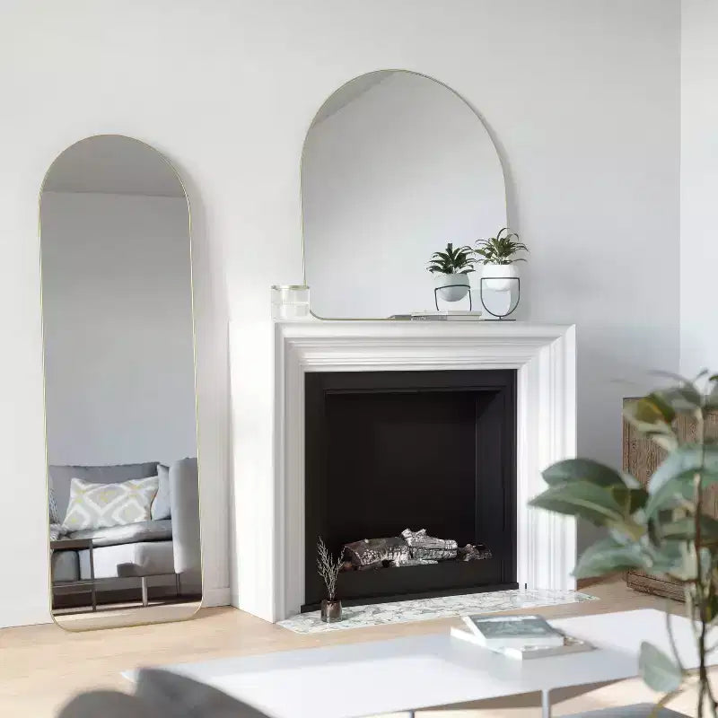 Miroir décoratif mural arqué 20" x 62"