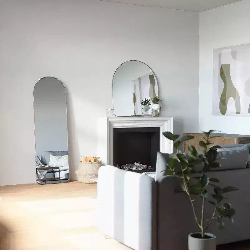 Miroir décoratif mural arqué 20" x 62"