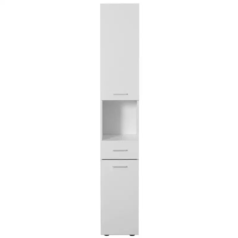 Meuble d'angle de 181,6 cm avec 2 portes et 1 tiroir – Tour de rangement pour salle de bain, salon et cuisine