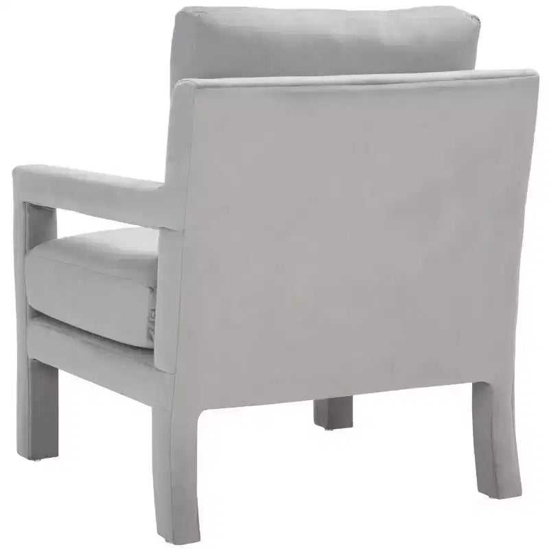 Fauteuil d'appoint - Rembourré en velours avec cadre en bois