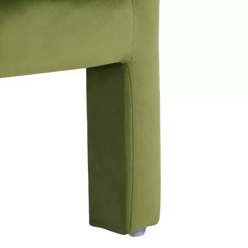 Fauteuil d'appoint - Rembourré en velours avec cadre en bois